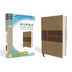 Niv, Bible for Kids, Leathersoft, Tan, Red Letter Edition, Comfort Print: Thinline Edition - Zondervan imagine