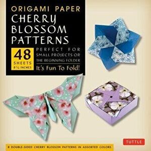 Origami Paper- Cherry Blossom Patterns Large 8 1/4" 48 Sh: Tuttle Origami Paper: High-Quality Double-Sided Origami Sheets Printed with 8 Different Pat imagine