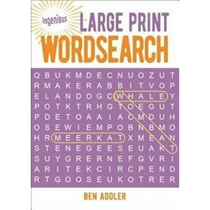 Large Print Wordsearch, Paperback - Ben Addler imagine