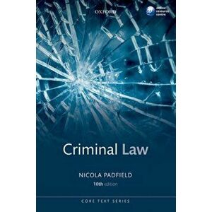 Criminal Law, Paperback - Nicola Padfield imagine