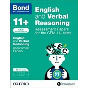 Bond 11+: English and Verbal Reasoning: Assessment Papers for the CEM 11+ tests. 10-11+ years, Paperback - *** imagine
