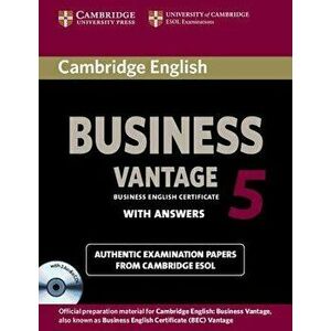 Cambridge English Business 5 Vantage Self-Study Pack (Student's Book with Answers and Audio CDs (2)), Hardcover - Cambridge ESOL imagine