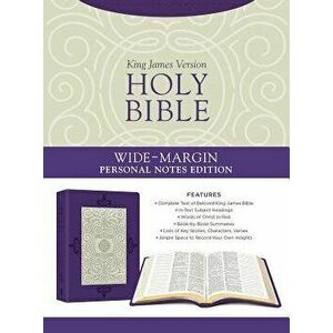 Holy Bible: Wide-Margin Personal Notes Edition [lavender Plume] - Compiled by Barbour Staff imagine