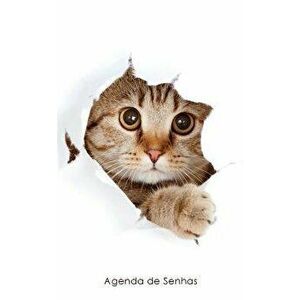 Agenda de Senhas: Agenda para endereos eletrnicos e senhas: Capa gato peekaboo - Portugus (Brasil), Paperback - Agendas E. Cadernos imagine