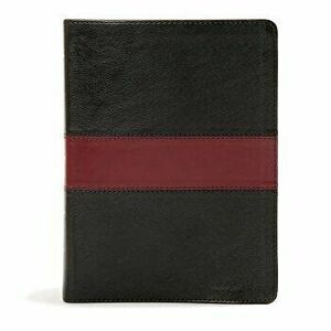 KJV Apologetics Study Bible, Black/Red Leathertouch Indexed - Csb Bibles by Holman imagine