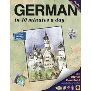 German in 10 Minutes a Day: Language Course for Beginning and Advanced Study. Includes Workbook, Flash Cards, Sticky Labels, Menu Guide, Software, , Pa imagine