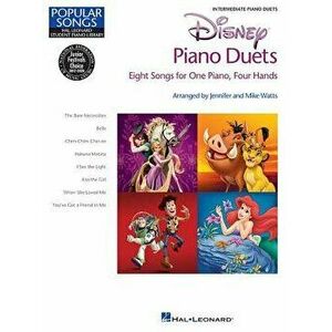 Disney Piano Duets: Hal Leonard Student Piano Library Popular Songs Series Intermediate 1 Piano, 4 Hands, Paperback - Mike Watts imagine