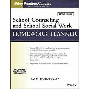 School Counseling and Social Work Homework Planner (W/ Download), Paperback - Sarah Edison Knapp imagine