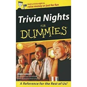 Trivia Nights for Dummies, Paperback - Alan Lovett imagine