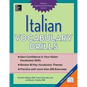 Italian Vocabulary Drills, Paperback - David M. Stillman imagine