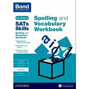 Bond SATs Skills Spelling and Vocabulary Workbook. 9-10 years, Paperback - *** imagine