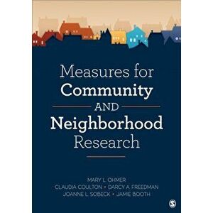 Measures for Community and Neighborhood Research, Paperback - Jaime Booth imagine