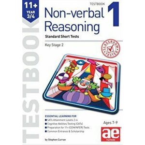 11+ Non-Verbal Reasoning Year 3/4 Testbook 1. Standard Short Tests, Paperback - Andrea F. Richardson imagine