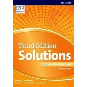 Solutions: Upper Intermediate: Student's Book. Leading the way to success, Paperback - Tim Falla imagine