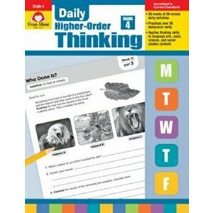 Daily Higher-Order Thinking, Grade 4, Paperback - Evan-Moor Educational Publishers imagine
