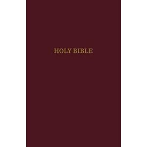NIV, Reference Bible, Giant Print, Leather-Look, Burgundy, Red Letter Edition, Indexed, Comfort Print - Zondervan imagine