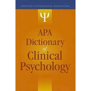 APA Dictionary of Clinical Psychology - Gary R. VandenBos Ed. imagine