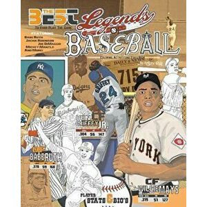 Legends of Baseball: Coloring, Activity and STATS Book for Adults and Kids: Featuring: Babe Ruth, Jackie Robinson, Joe Dimaggio, Mickey Man, Paperback imagine