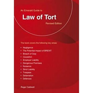Emerald Guide To Law Of Tort. Revised Edition 2020, Paperback - Roger Caldwell imagine