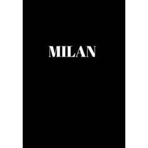 Milan: Hardcover Black Decorative Book for Decorating Shelves, Coffee Tables, Home Decor, Stylish World Fashion Cities Design - *** imagine