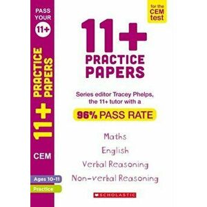 11+ Practice Papers for the CEM Test Ages 10-11, Paperback - Tracey Phelps imagine