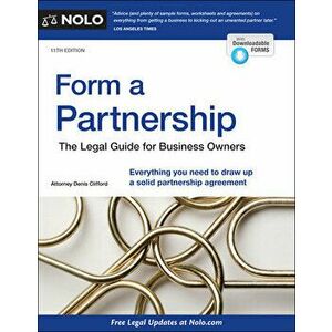 Form a Partnership: The Legal Guide for Business Owners, Paperback - Denis Clifford imagine