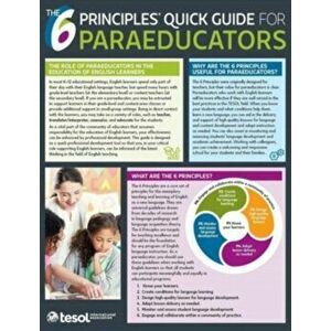 6 Principles (R) Quick Guide for Paraeducators, Paperback - Elizabeth Amaral imagine