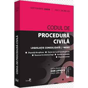 Codul de procedura civila: septembrie 2020 - *** imagine
