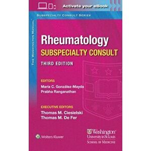 Washington Manual Rheumatology Subspecialty Consult, Paperback - Dr. Maria, MD Gonzalez imagine