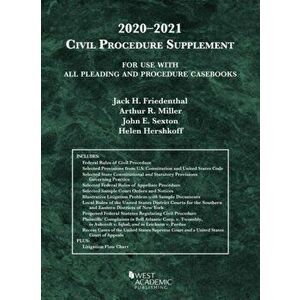 Civil Procedure Supplement, for Use with All Pleading and Procedure Casebooks, 2020-2021, Paperback - Helen Hershkoff imagine
