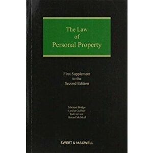 Law of Personal Property, Paperback - Professor Gerard McMeel imagine