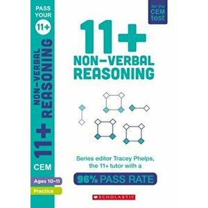 11+ Non-Verbal Reasoning Practice and Assessment for the CEM Test Ages 10-11, Paperback - Tracey Phelps imagine