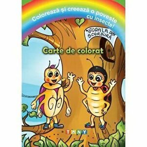 Coloreaza si creeaza o poveste cu insecte! Carte de colorat - *** imagine
