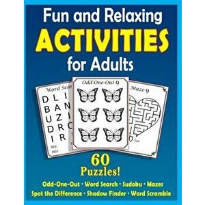 Fun and Relaxing Activities for Adults: Puzzles for People with Dementia [Large-Print], Paperback - Mighty Oak Books imagine