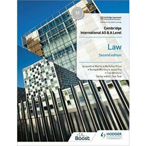 Cambridge International AS and A Level Law Second Edition, Paperback - Jacqueline Martin imagine