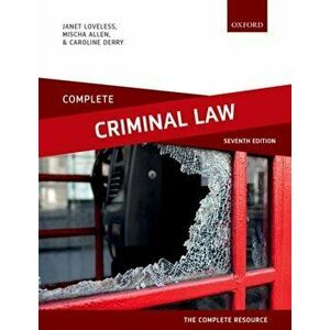 Complete Criminal Law. Text, Cases, and Materials, Paperback - Caroline Derry imagine