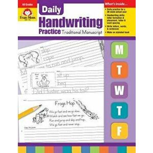 Daily Handwriting Traditional Manuscript, Paperback - Evan-Moor Educational Publishers imagine
