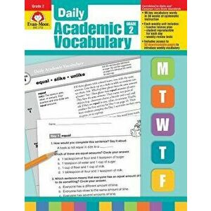 Daily Academic Vocabulary Grade 2 [With Transparencies], Paperback - Evan-Moor Educational Publishers imagine