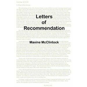 Letters of Recommendation, Paperback - Maxine McClintock imagine
