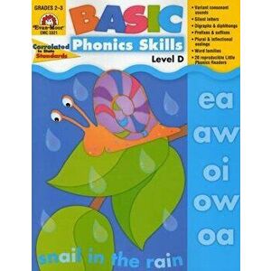 Basic Phonics Skills, Level D: EMC 3321, Paperback - Evan-Moor Educational Publishers imagine