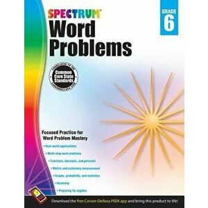 Word Problems, Grade 6, Paperback - Spectrum imagine