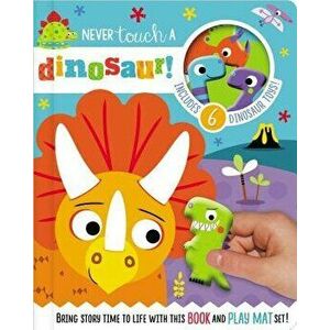 Never Touch a Dinosaur [With 10 Toy Characters and A Fold-Out, Soft Mat], Hardcover - Stuart Lynch imagine