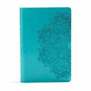 KJV Large Print Personal Size Reference Bible, Teal Leathertouch - Holman Bible Staff imagine