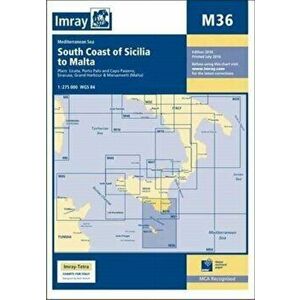 Imray Chart M36. South Coast of Sicilia to Malta, Paperback - *** imagine