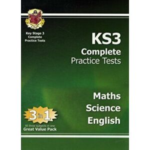 KS3 Complete Practice Tests - Science, Maths and English, Paperback - *** imagine