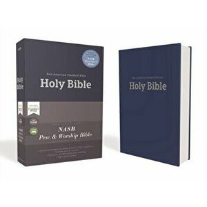 Nasb, Pew and Worship Bible, Hardcover, Blue, 1995 Text, Comfort Print, Hardcover - Zondervan imagine