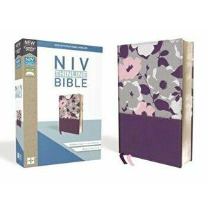 NIV, Thinline Bible, Imitation Leather, Purple, Red Letter Edition - Zondervan imagine