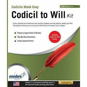 Codicil to Will Kit, Paperback - Enodare imagine