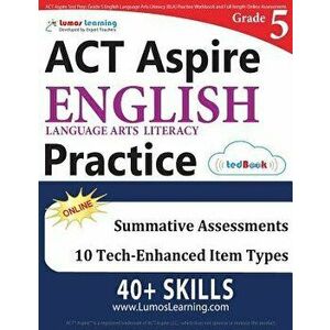 ACT Aspire Test Prep: Grade 5 English Language Arts Literacy (Ela) Practice Workbook and Full-Length Online Assessments: ACT Aspire Study Gu, Paperbac imagine