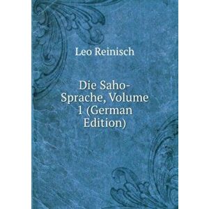 Die Saho-Sprache. Volume 1, Paperback - *** imagine